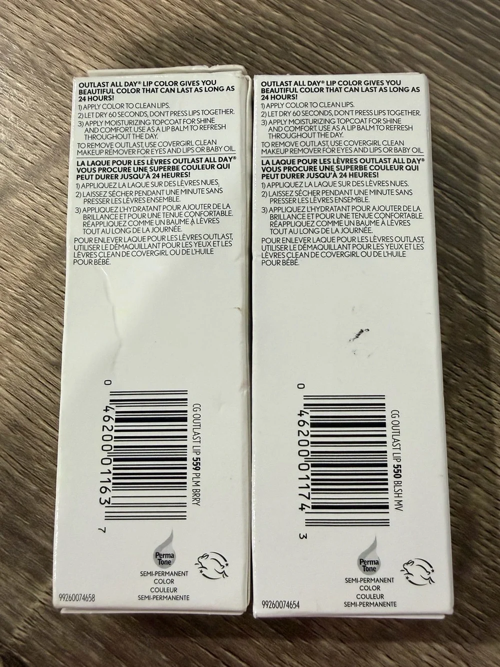 2 x Covergirl Outlast All-Day Lip Color NEW